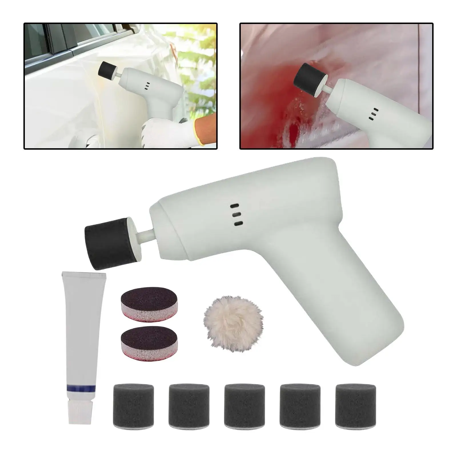 Cordless Car Polisher Buffer Sanding Waxing Tool for Paint Polishing