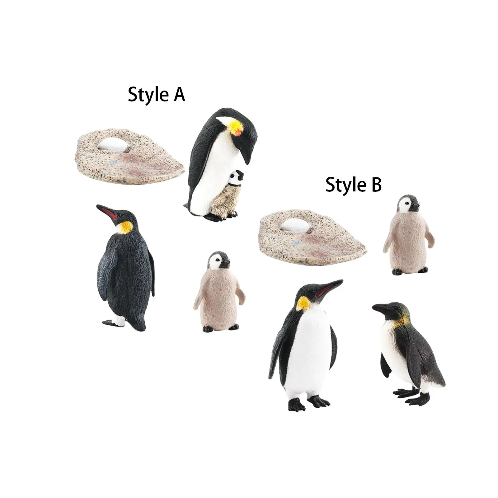 Penguin, Realistic Animal Figures, Del Figures, Science Toys, 4 Stages for Development Toys