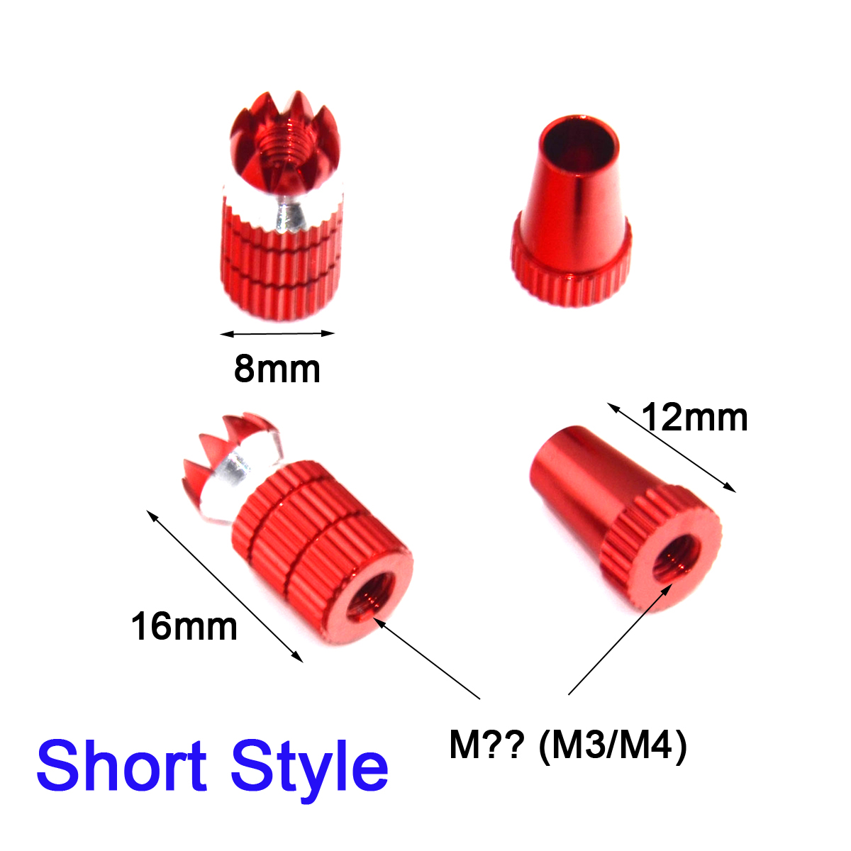 Sender M3 M4 Stick End Zweiteilige Länge einstellbar Rc Hobby Modell Flugzeug Radio Futaba Spektrum Frsky Taranis – Detail 6