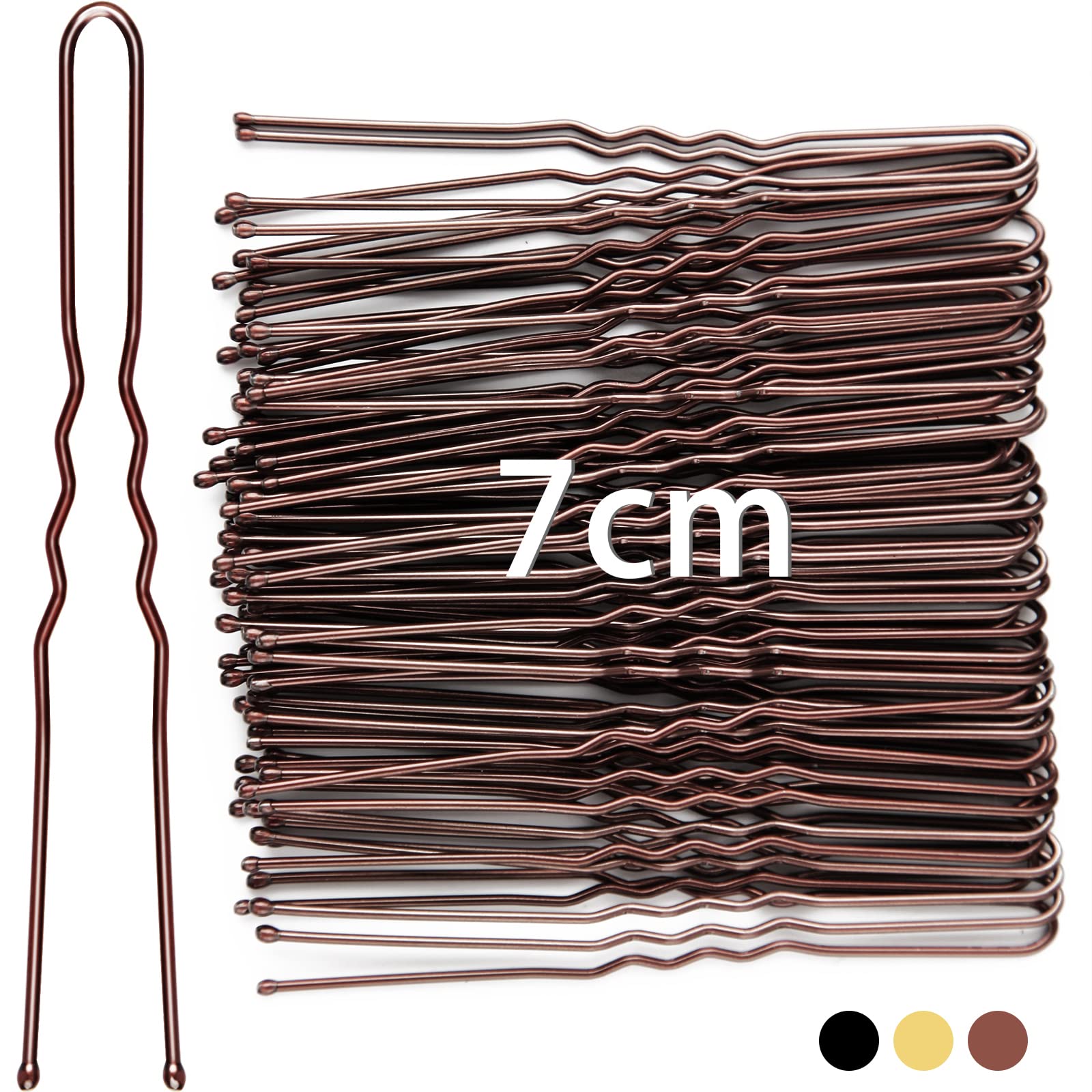 Best of 7cm Hair Pins For Buns 50pcs Bobby Pins Brown Hair U Shaped Hairpins For Women Girls Hair Styling Accessories For Salon Home Use Reviews & Tips