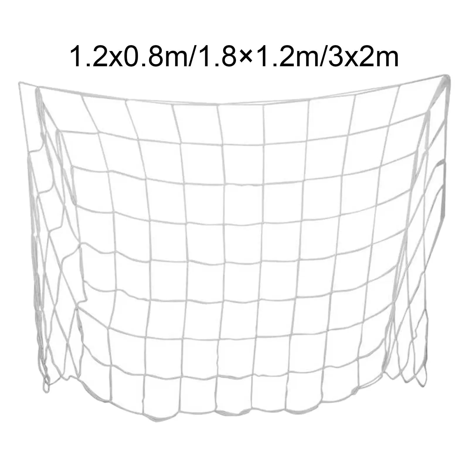 Portable Soccer Goal Net Replacement Accessories Polyethylene Netting White Football Net for Training Competition Match