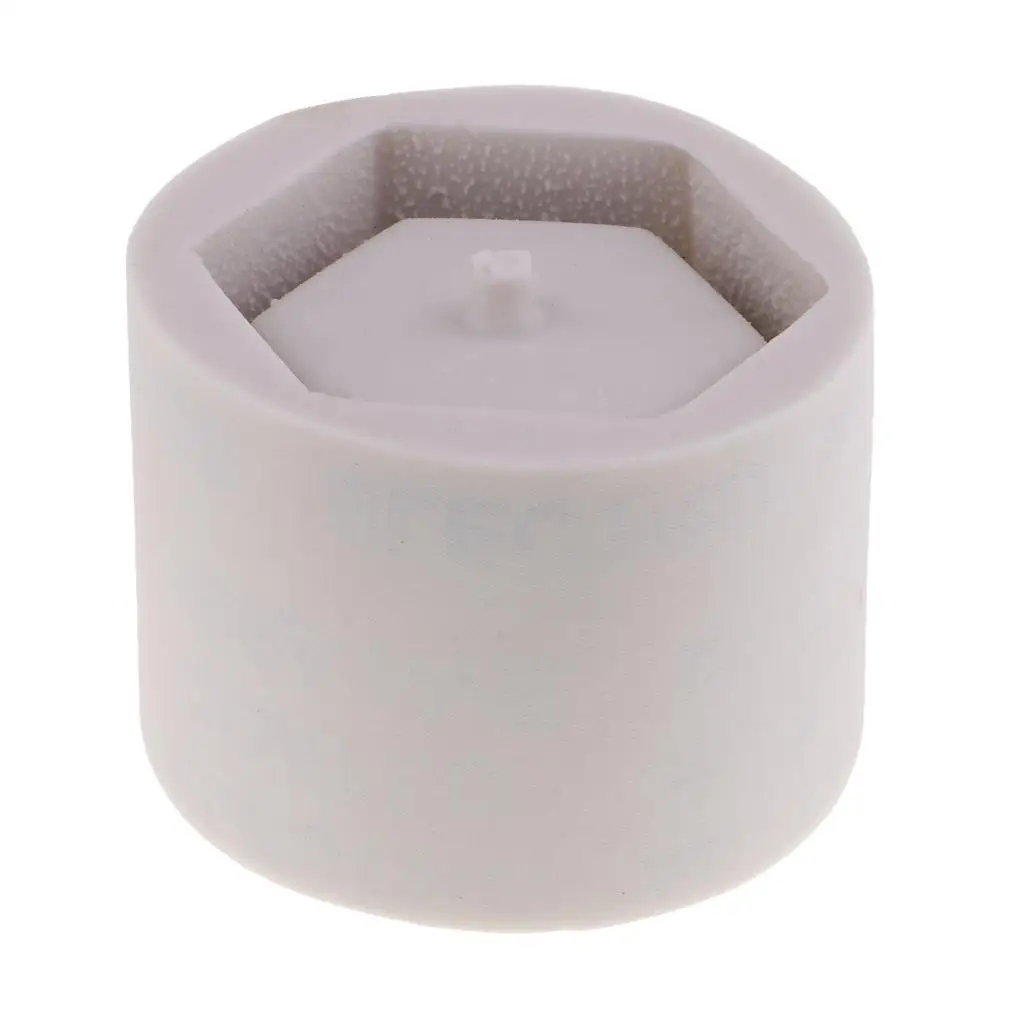 Hexagon Shaped Art Flower Pot Silicone Concrete Molds for Epoxy Resin,