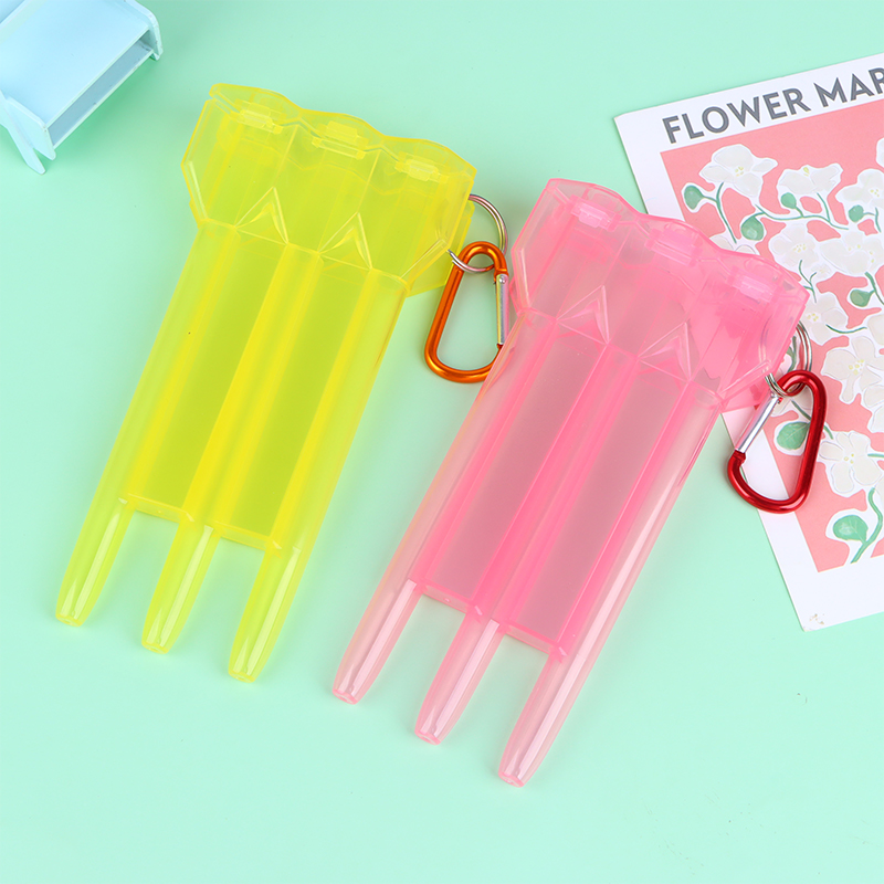1pc Dartbox tragbare transparente Darts abs Dart Box Schlüssels chloss Schnalle integrierte Universal Dart Box geeignet für die meisten Darts – Detail 7