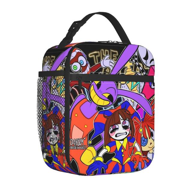 Pomni The Amazing Digital Circus Insulated Lunch Bags Cooler Bag