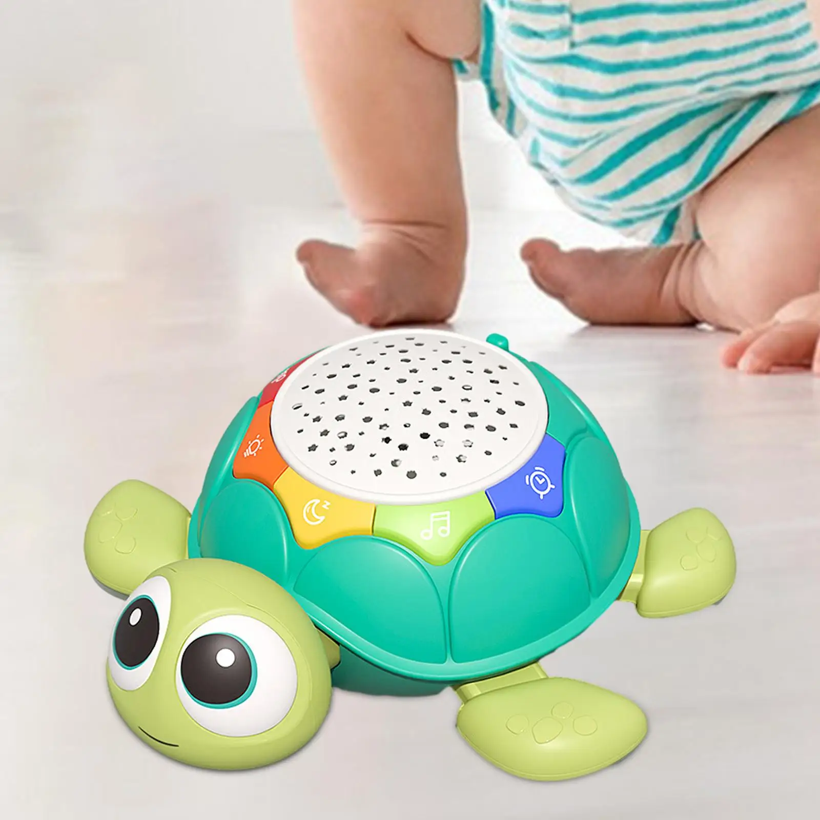 Turtle Crawling Musical Baby Toys Stocking Stuffers Starlight Baby Crawling Toy for Infant Baby Girls Boys 6 to 12 Months