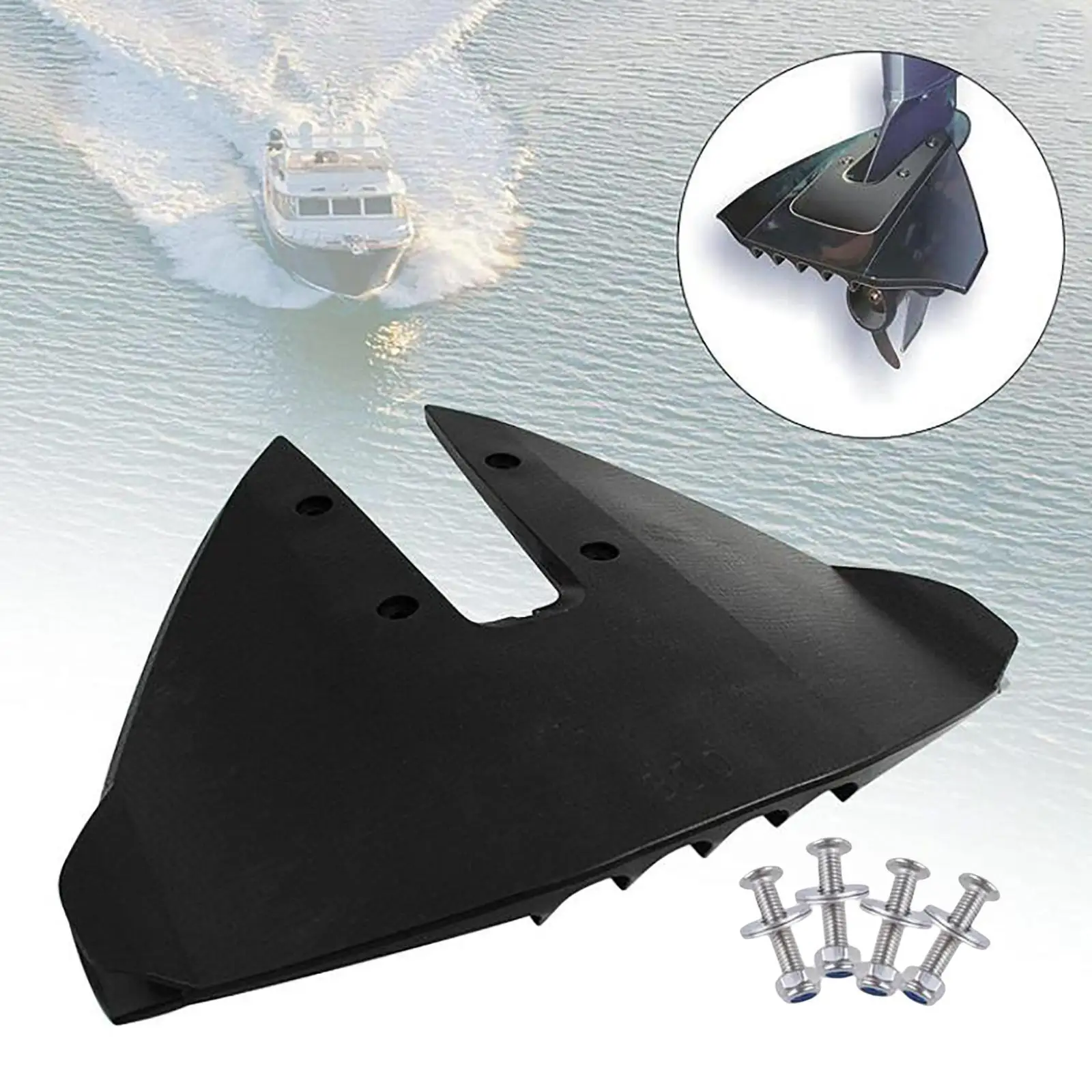 Hydrofoil Stabilizer Outboard 20 HP - 300 HP Engines W/ 4 Screws Hydrofoil for Outboard Motor Outboard for Outboards Motors