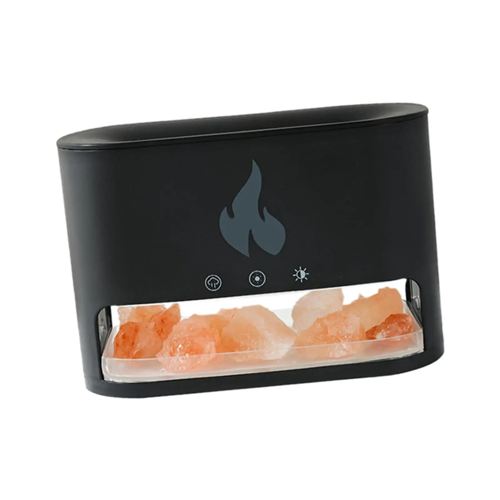 Creative Flame Night Light Air Humidifier USB Powered Quiet Mist Spray Auto Shut Off for Desktop Living Room Yoga