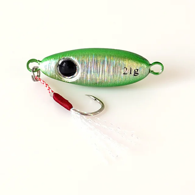 6pcs Metal Jigging Fishing Lures 5.5g/7.5g/10g/14g/17g/21g Shore