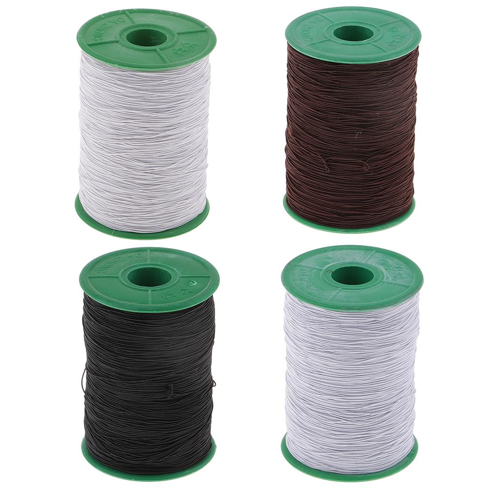 Description Picture 2 of item0.5mm Elastic Stretch Polyester String Cord for Jewelry Making Bracelet Beading Thread 500 Meters/roll