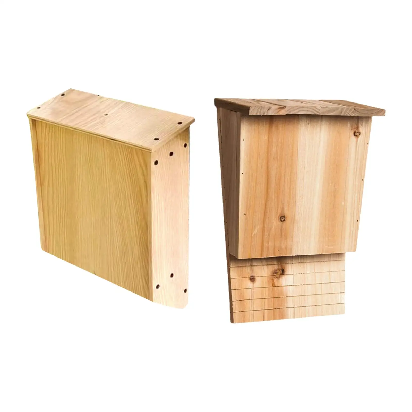 Bat House Big box Wooden Weather Resistant professional Easy to Land and Roost Outdoor Shelter Handcrafted Supplies