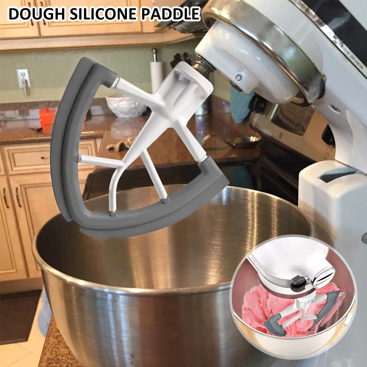 Stainless Steel Bowl Mixer Aid Paddle For Kitchenaid 4.5-5Quart Tilt Head  Stand Mixer For Kitchenaid Mixer Flour Cake - AliExpress