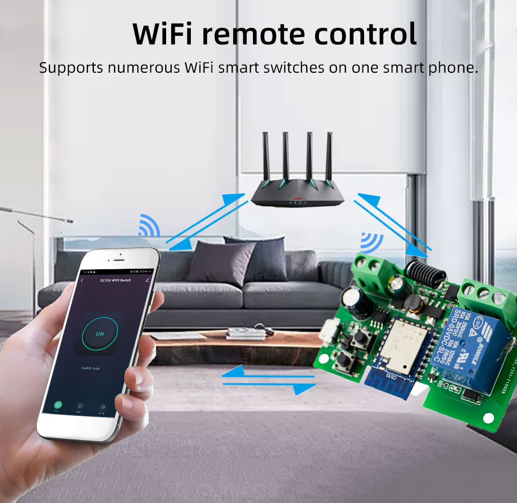 Tuya-Controlador Sem Fio, Módulo de Relé WiFi,