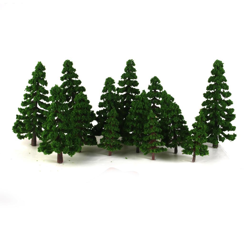 16x Tree Model for RR Railway Diorama Architecture Build Dark 2cm