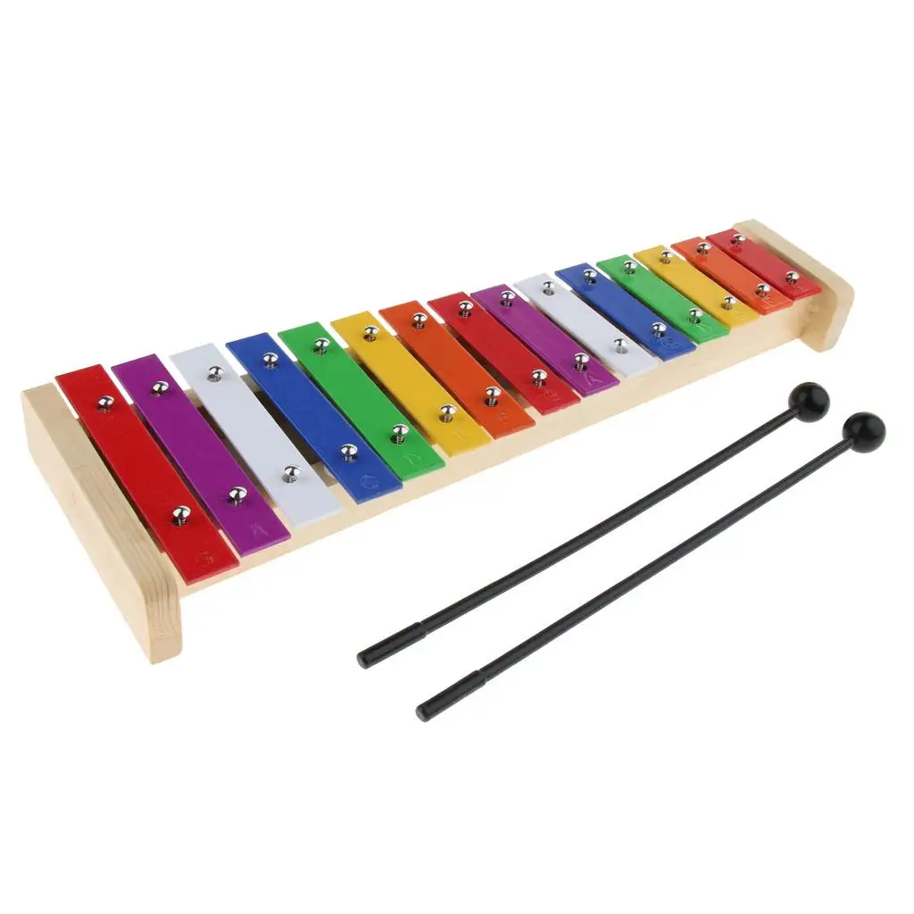 Exquisite 1 Xylophone for Kids Chromatic Glockenspiel Hand Percussion with