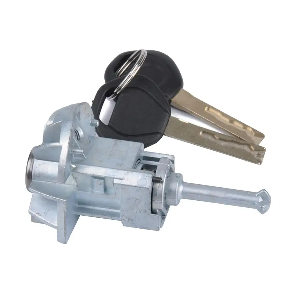 Driver Lock Door Latch Lock Left Lock Cylinder Zinc Alloy with 2 Keys for  E46 2001 - 2006