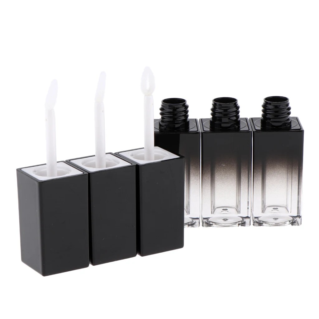 3 Pieces 5ml Empty DIY  Vials Reusable Lip Container Empty Tubes for Lip Samples  Use