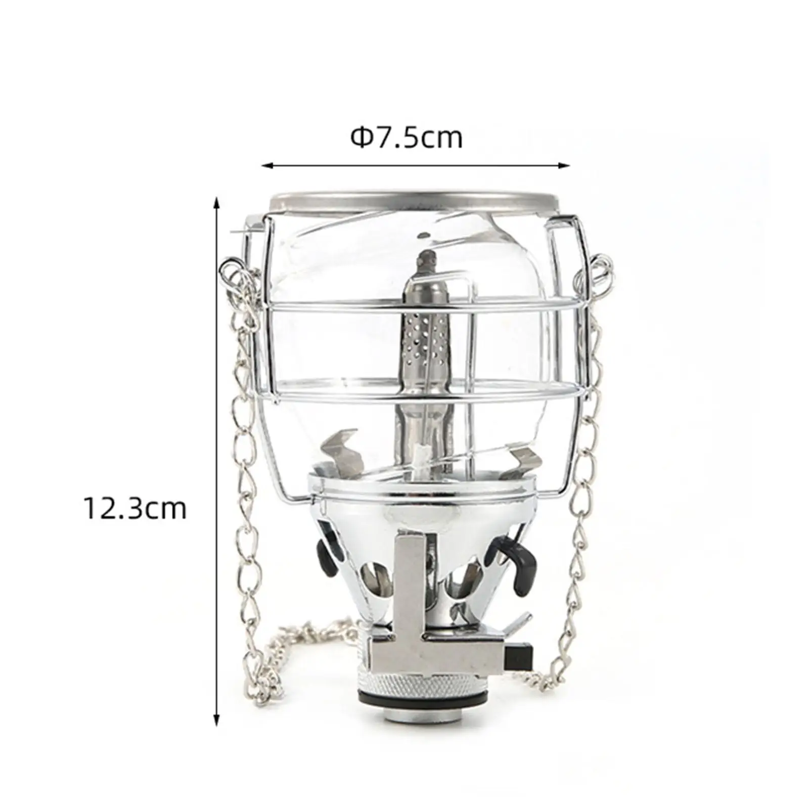 Portable Gas Lantern Fuel Lamp Adjustable with Carry Case Tent Lantern for Trekking Hiking Climbing Emergency Fishing
