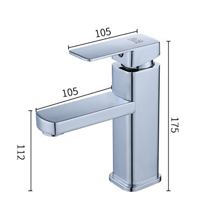 Title 5, Bathroom Sink Hot & Cold Mixer Faucet Basin Fau...