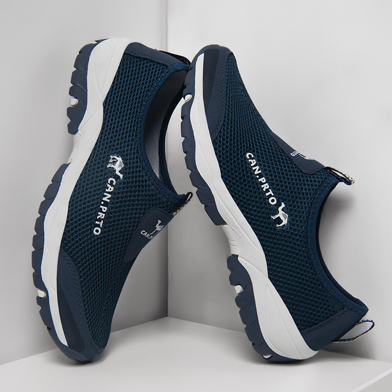 Männer Casual Schuhe Mode Sommer Schuhe Mesh im freien Atmungsaktive Slip-on Wohnungen Männer Turnschuhe Komfortable Wasser Faulenzer Zapatillas – Detail 34