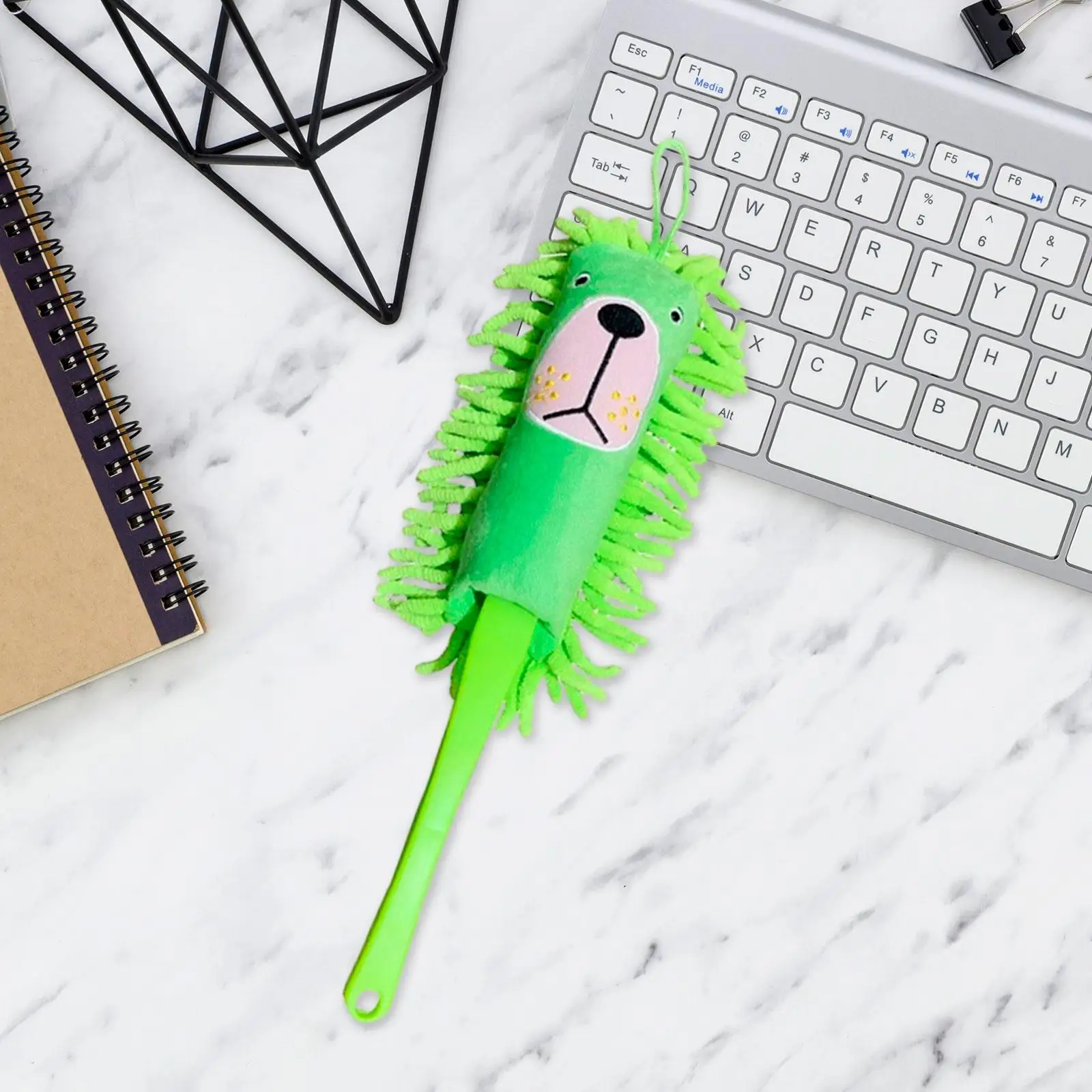 Microfiber Duster Brush Comfortable Grip Cute Detachable Washable Duster for Household Furniture Kitchen Computer