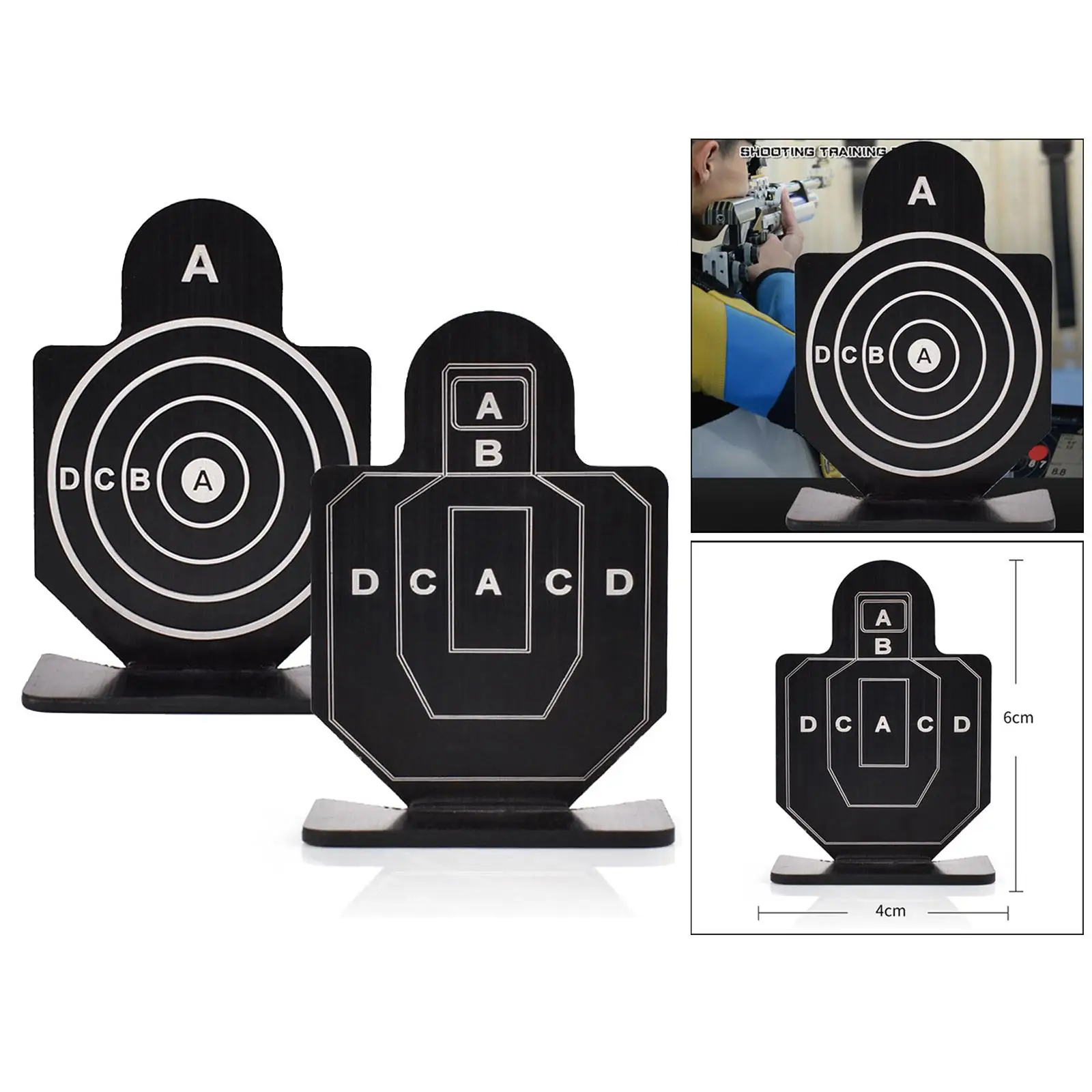4 Pack Aluminum Alloy Metal Target,  Lens Range, Lightweight And Portable  Entertainment Gift