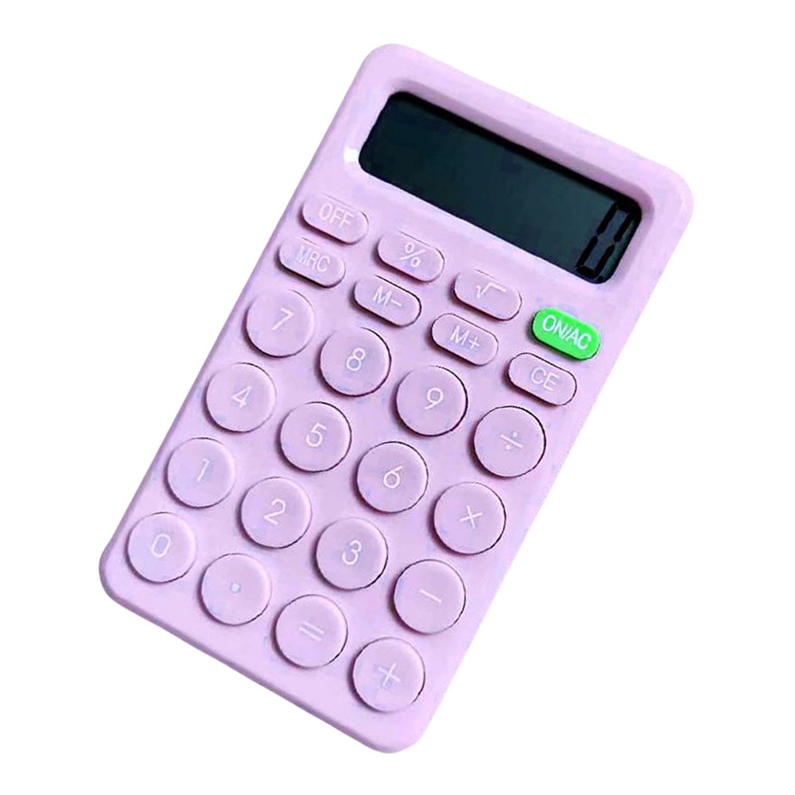 Basic Calculator Lightweight Big Buttons Pocket Size Standard Calculator Desk Calculator for Home Business Office Children