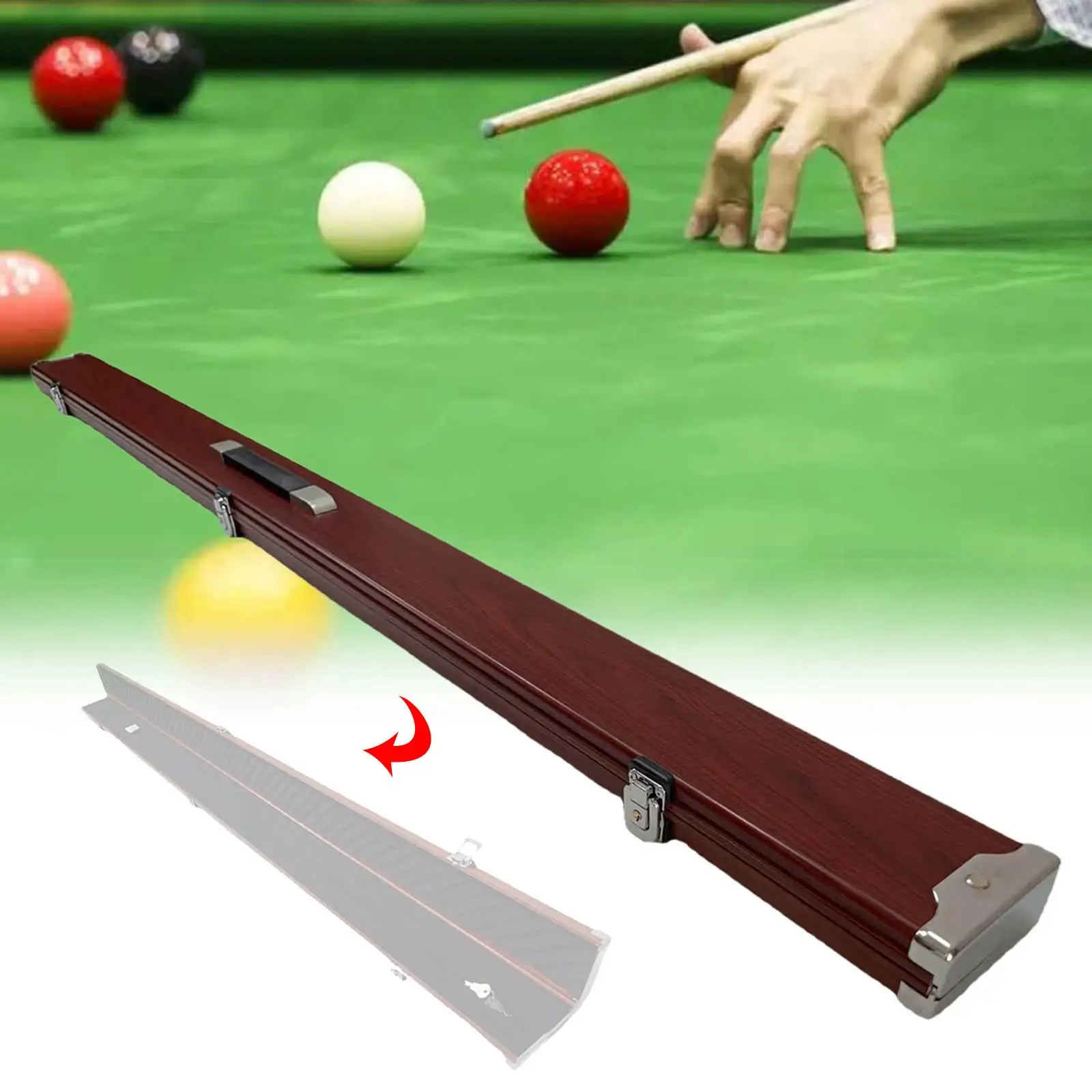 Billiard Snooker Case Durable Metal for Billiards Cosmetic Supplies