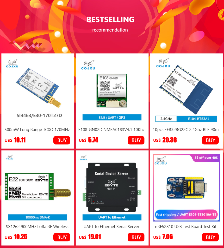 meia frente e verso transceptor E90-DTU (400sl30p)