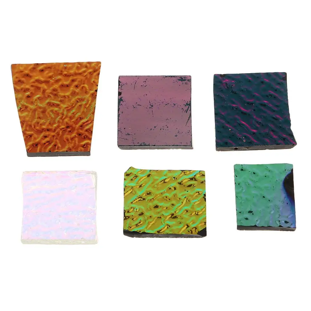 28g/Set Dichroic Glass Scrap Fusible Glass Pieces COE90 for Jewelry Making Tool