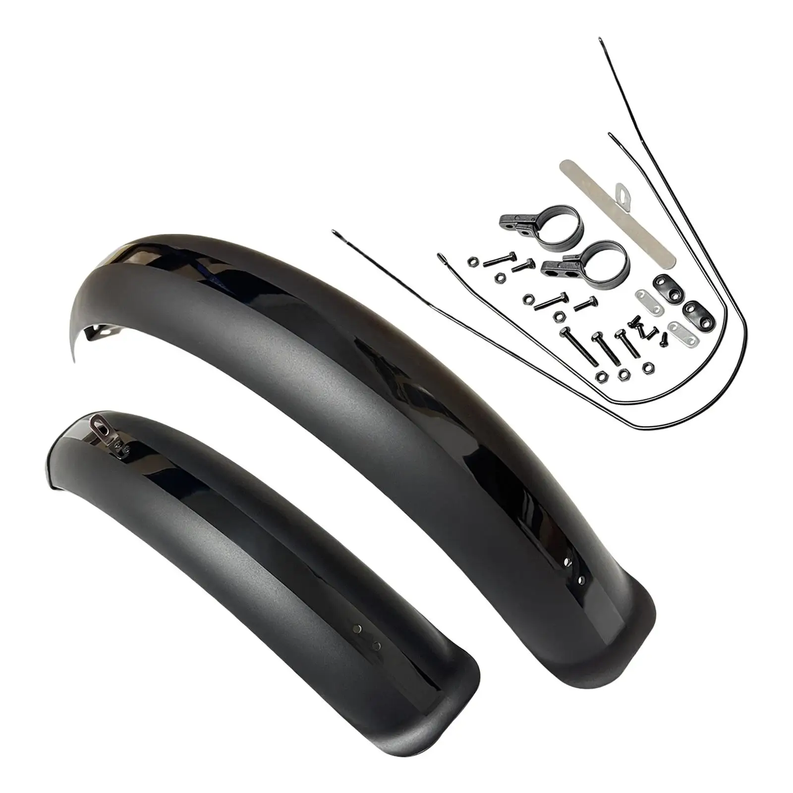 Bike Mudguard Front Rear Set Durable Components Thicken for Mountain Bike