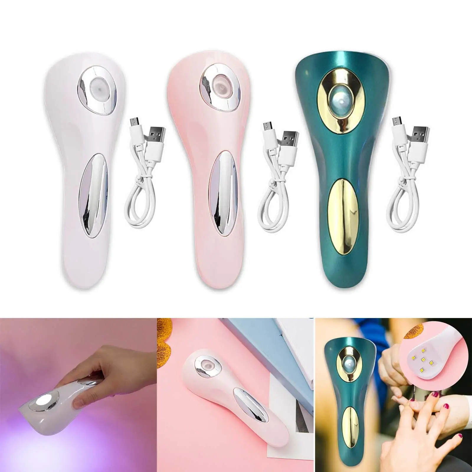 Handheld Nail Lamp Nails Light Nail Dryer Professional Rechargable Nail Art Tools for Girls Women Female Birthday Gifts