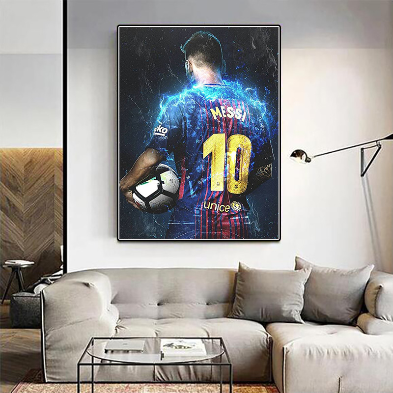 Description Picture 3 of itemZipper bag 5D DIY football player diamond painting kit Messi stick diamond embroidery cross stitch art children's gift