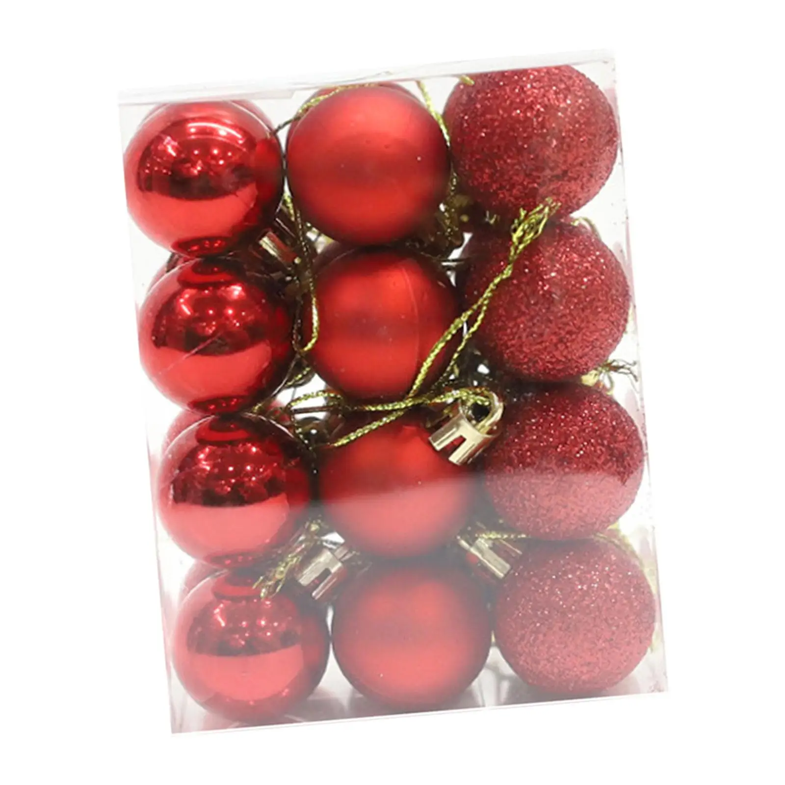 24Pcs Christmas Balls Ornaments Pendants Christmas Baubles Bulk for Wreath Garland Celebration Birthday Festivals Anniversary