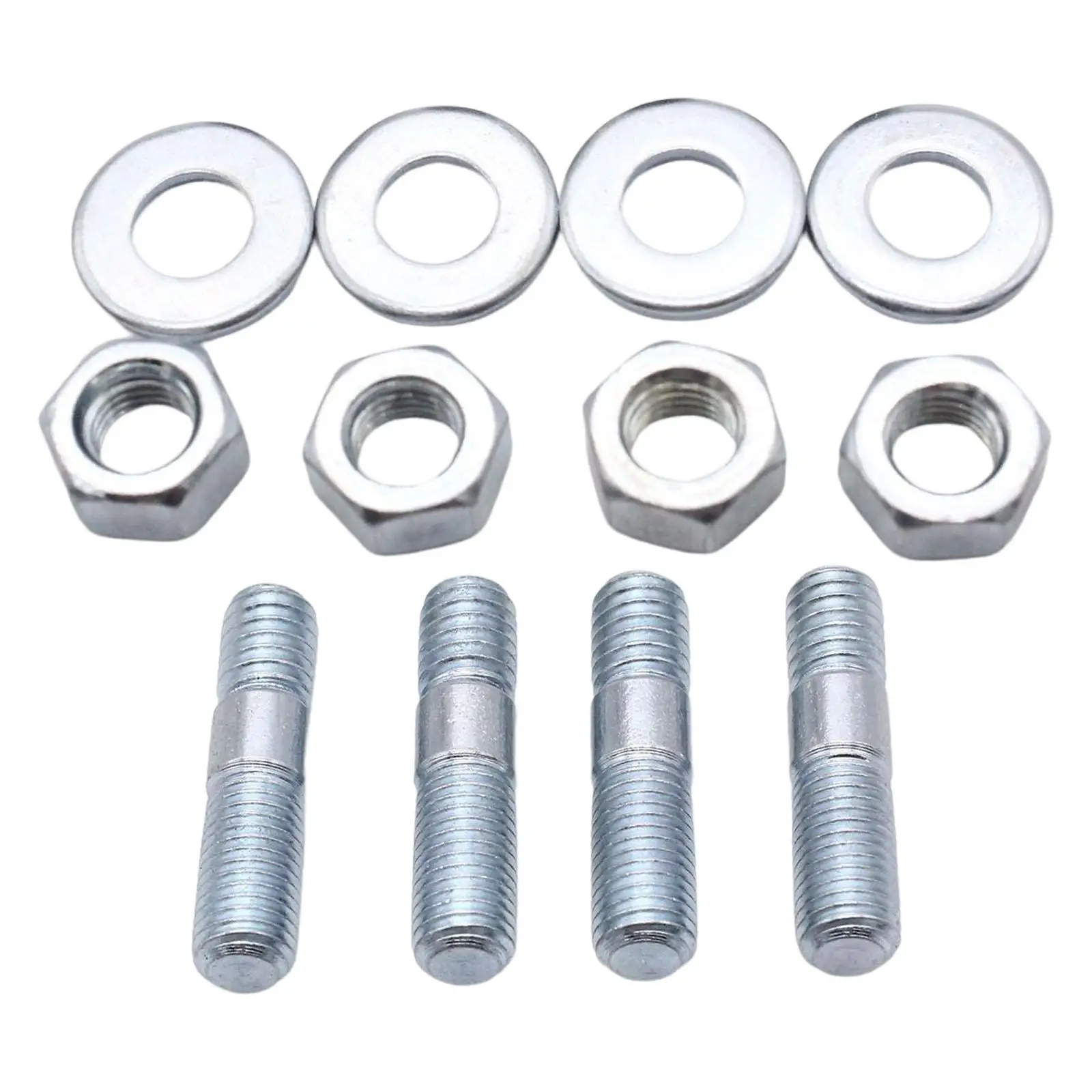Carburetor Stud Kit 1 3/8 inch Carb Studs Kit Metal Carb Spacer Stud Kit Fit for Vehicle Parts Easy to Install Replace