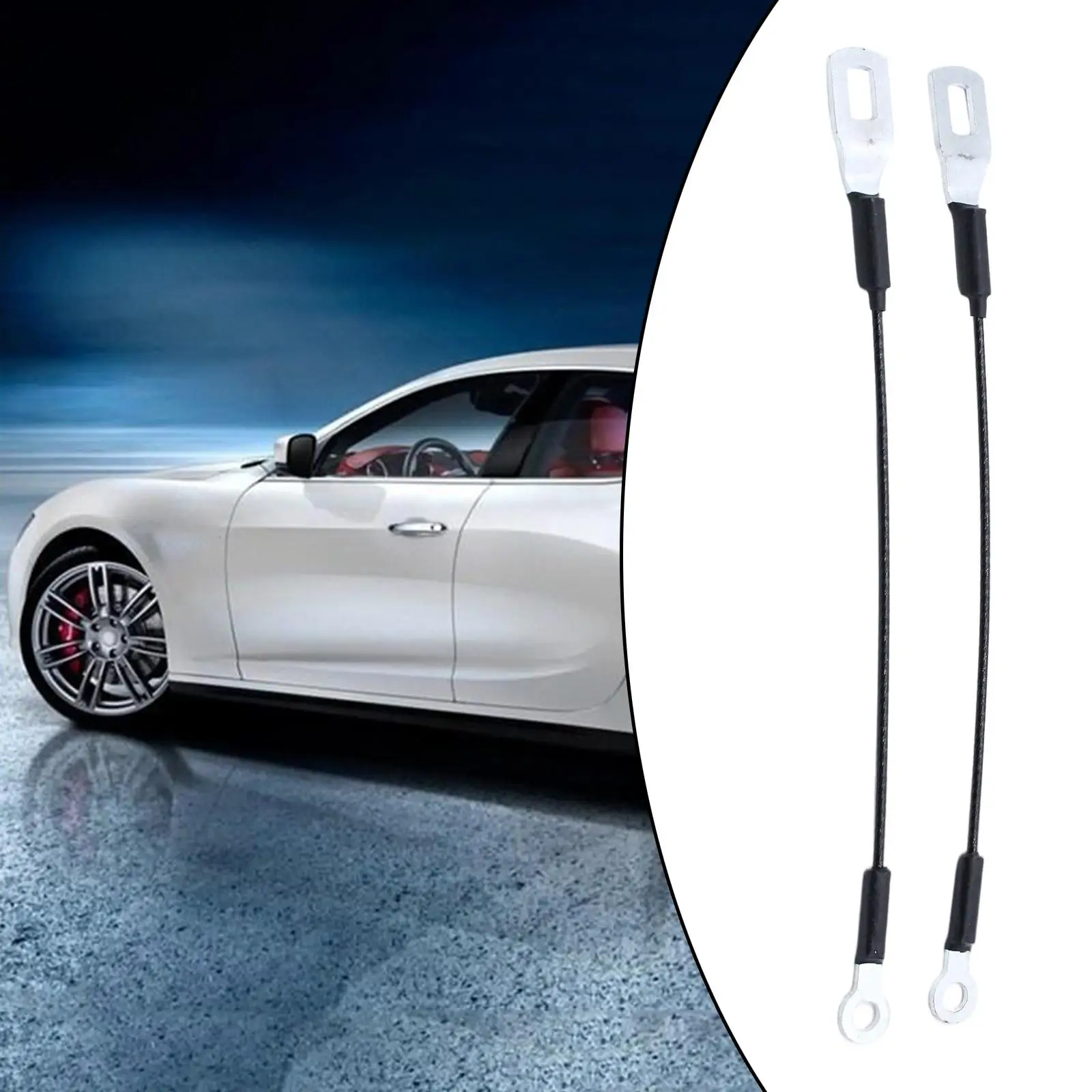 2pcs Rear Tailgate Cables Lift Gate Support Straps Compatible for      1995-2004 65770-04030