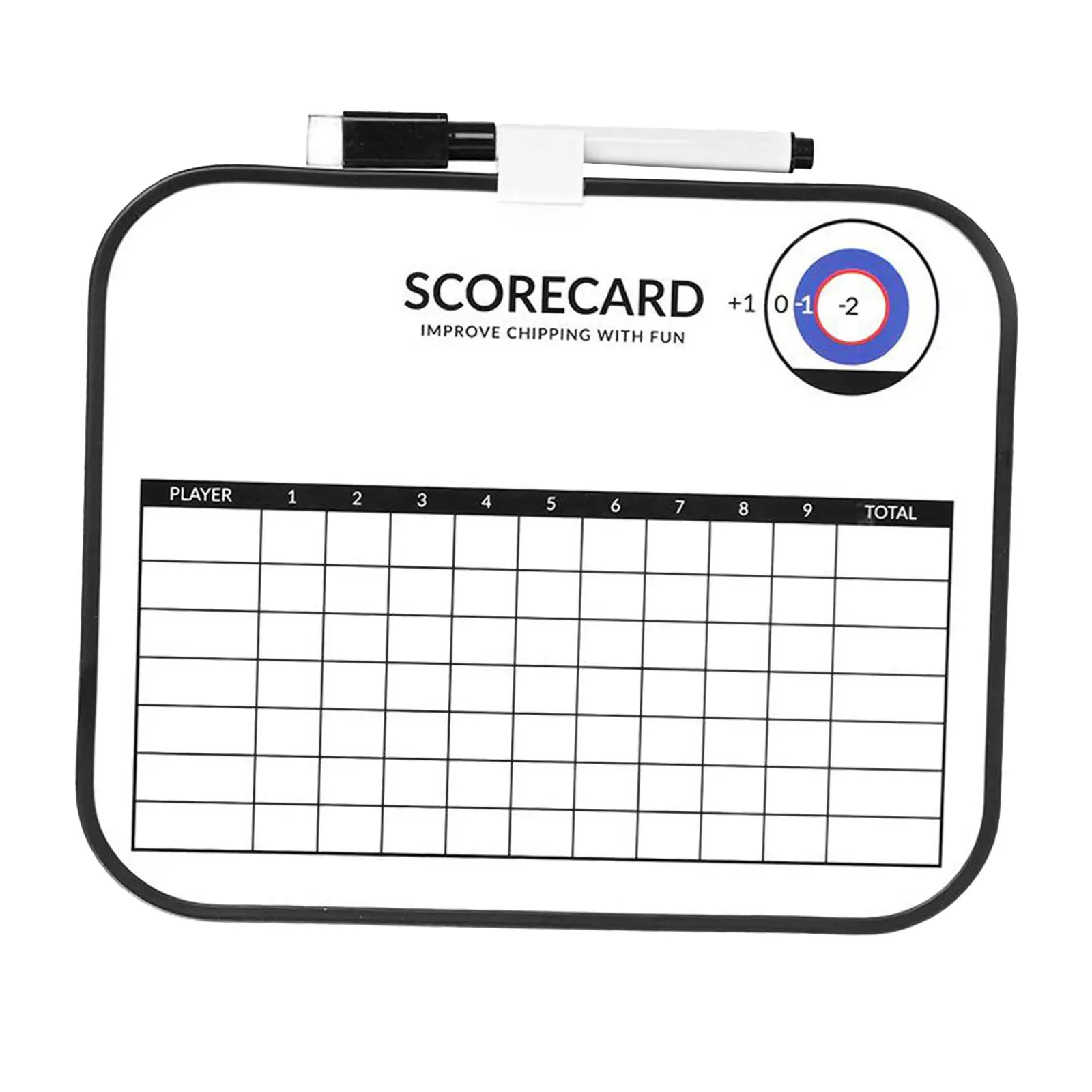 Golf Scorecard Write on Reusable Golf Supplies Keep Score in Golf Erasable Data Record Whiteboard for Golf Game