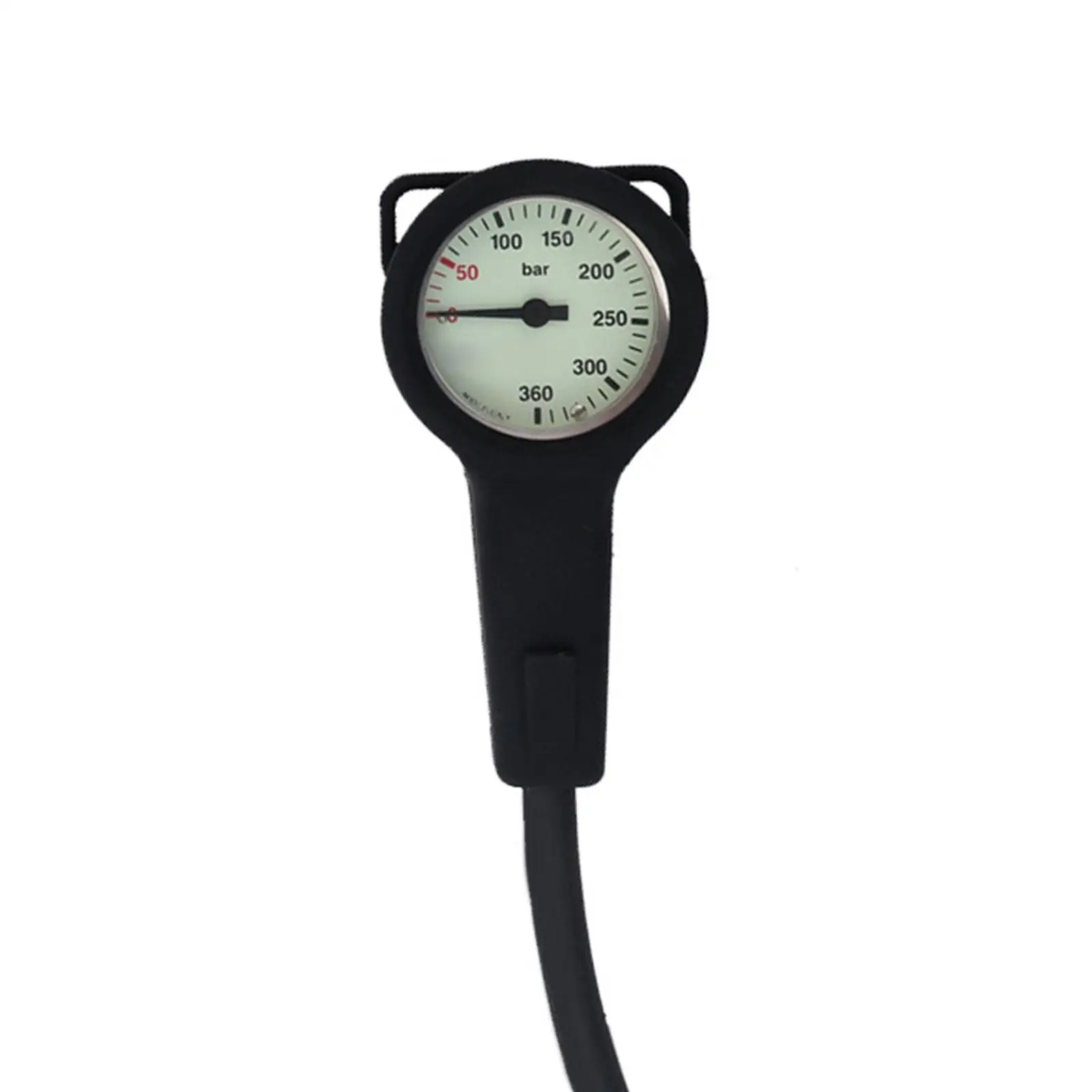 Scuba Pressure Gauge Boot Spg Submersible Pressure Gauge First Stage Metal High Pressure Gauge with Loops Protector Rubber Cover