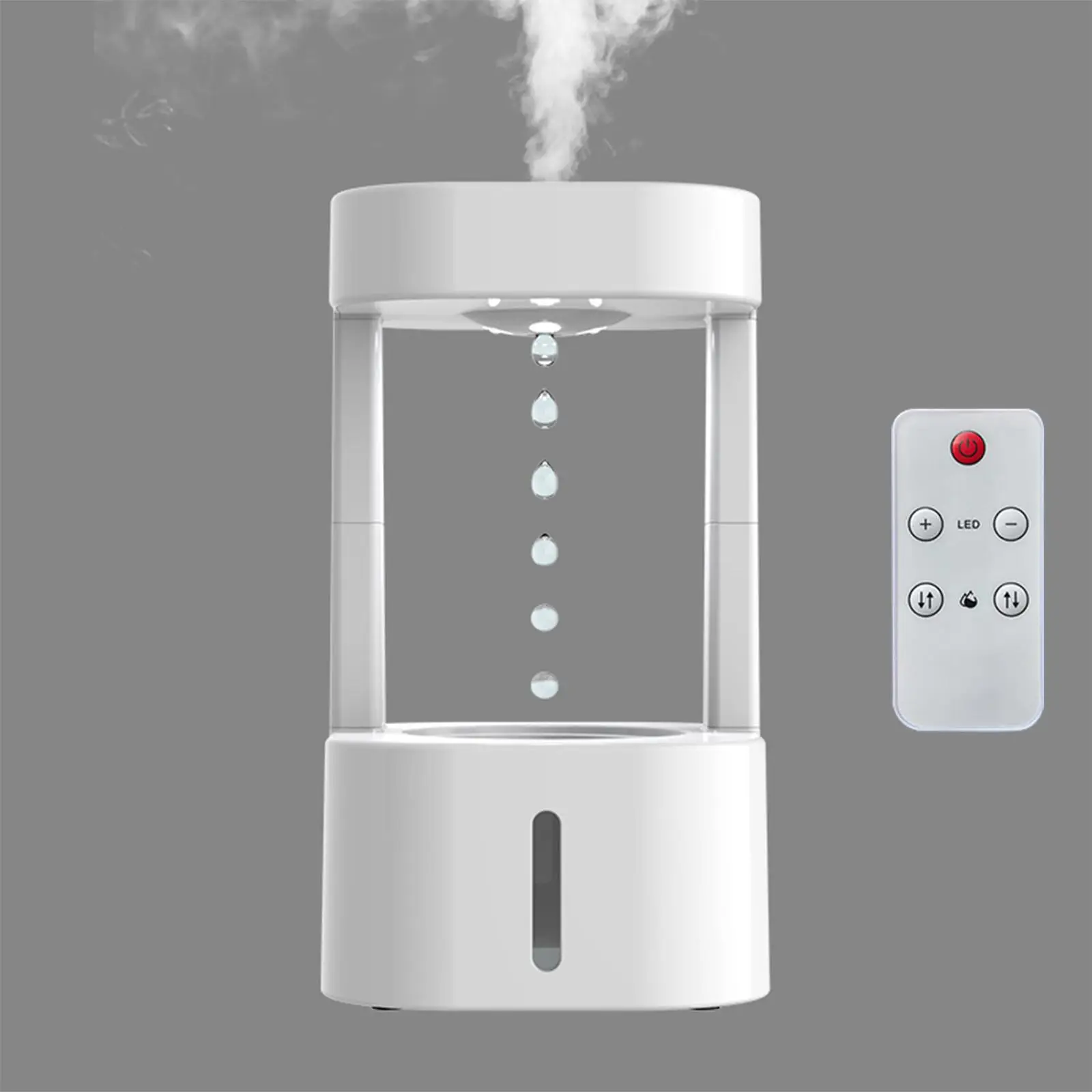 Portable Air Humidifier with Water Drop Levitating Countercurrent Quiet for Home