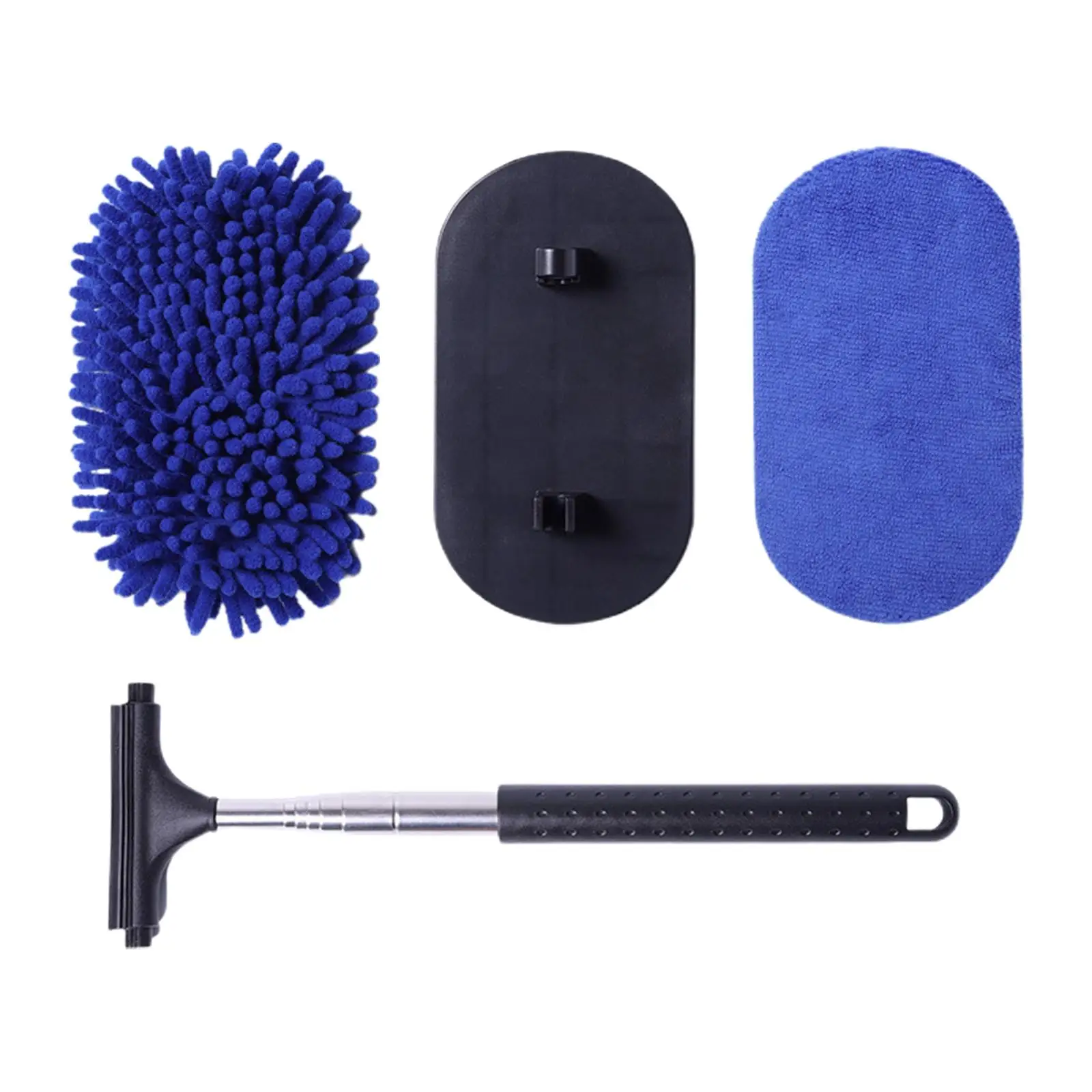 Car Wash Brush with Long Handle Auto Accessories Washable Auto Glass Squeegee