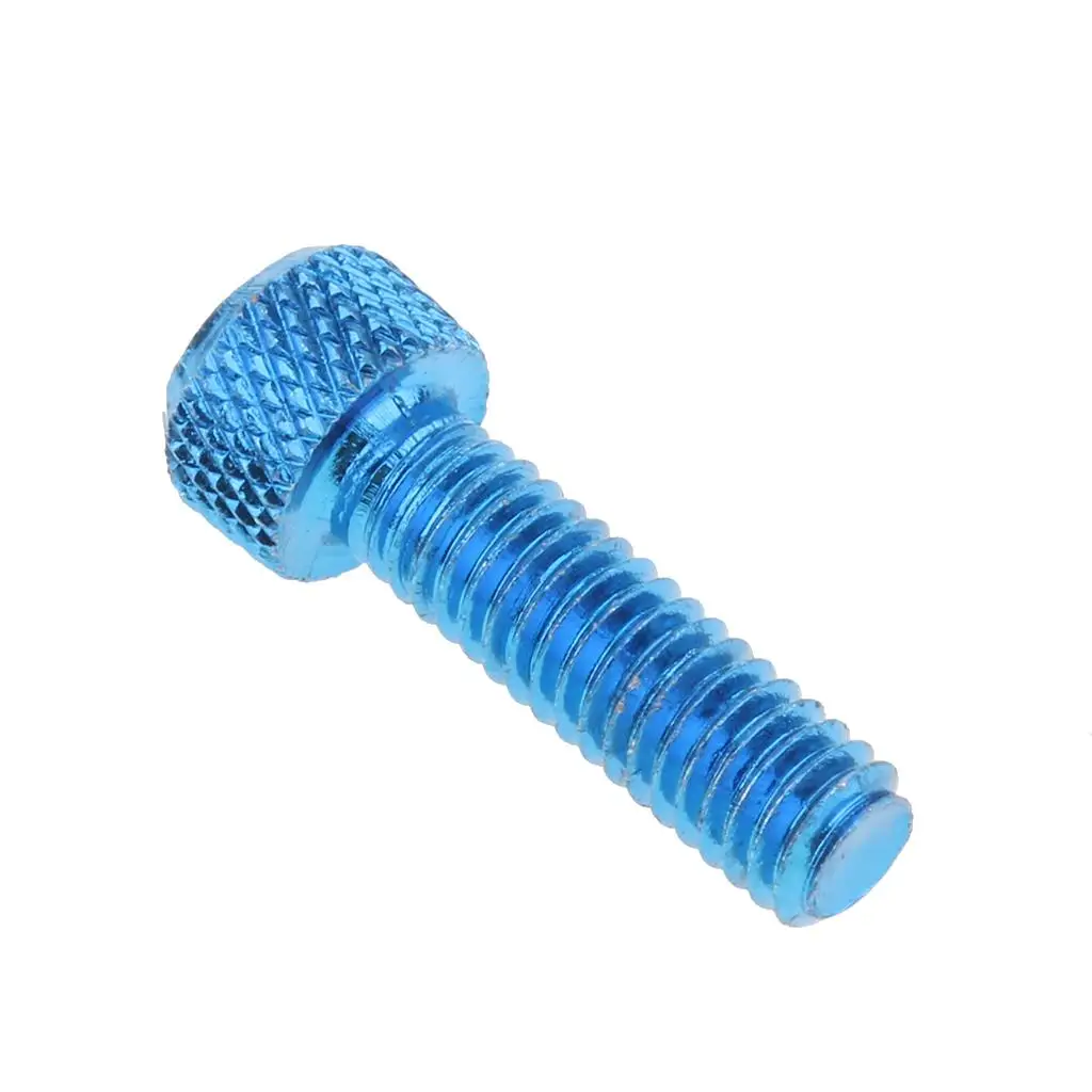 3X 10 pcs M6 Aluminum Hexagon Inner Hexagon Screws Head Blue M6 X 20mm