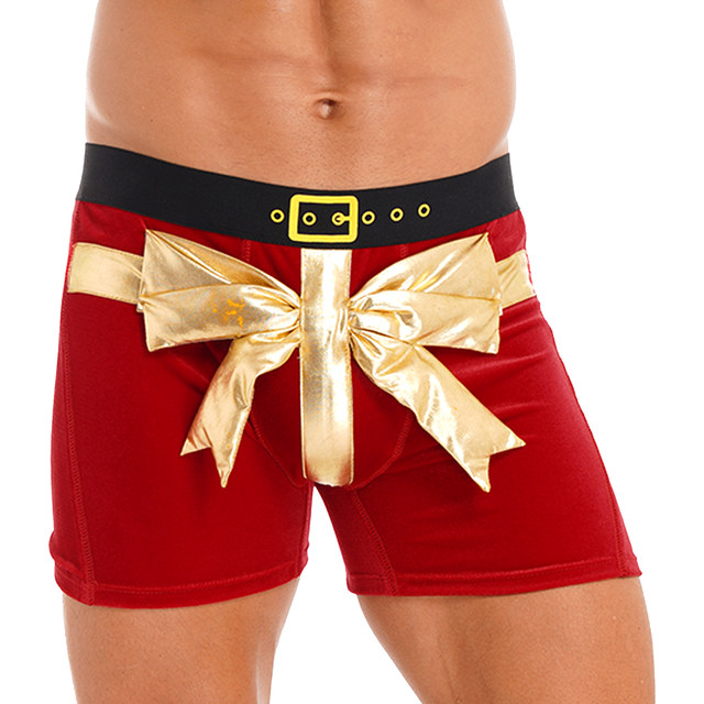 Navidad Calzoncillos Graciosos Hombre Calzoncillos Bóxer Navideños