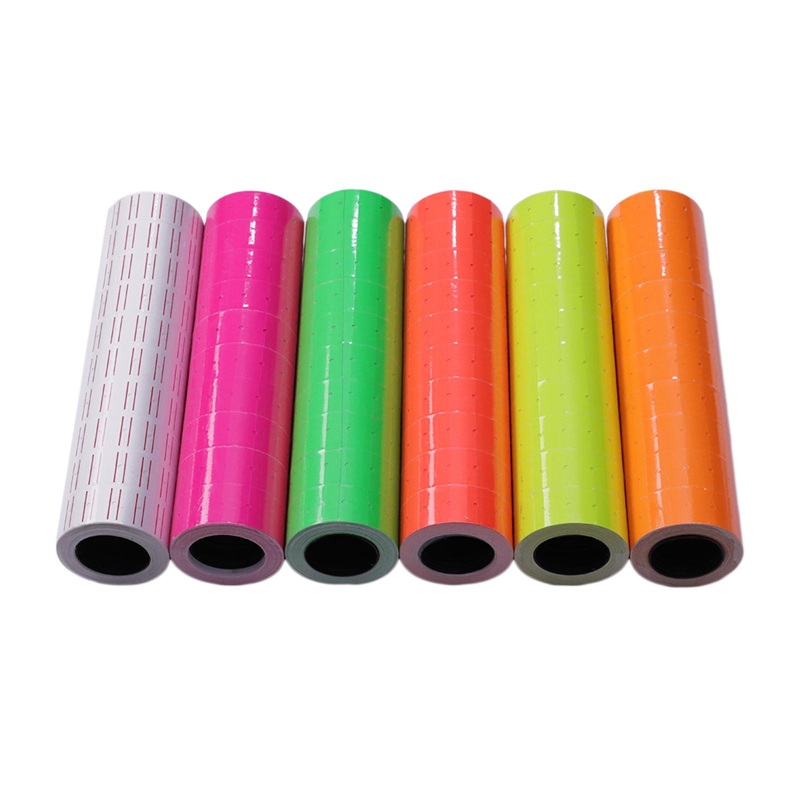 60 Pieces Tags Rolls Mixed Color Tagging Supplies Tear Resistant Label Price Paper for Supermarkets Stores Use Retail Businesses