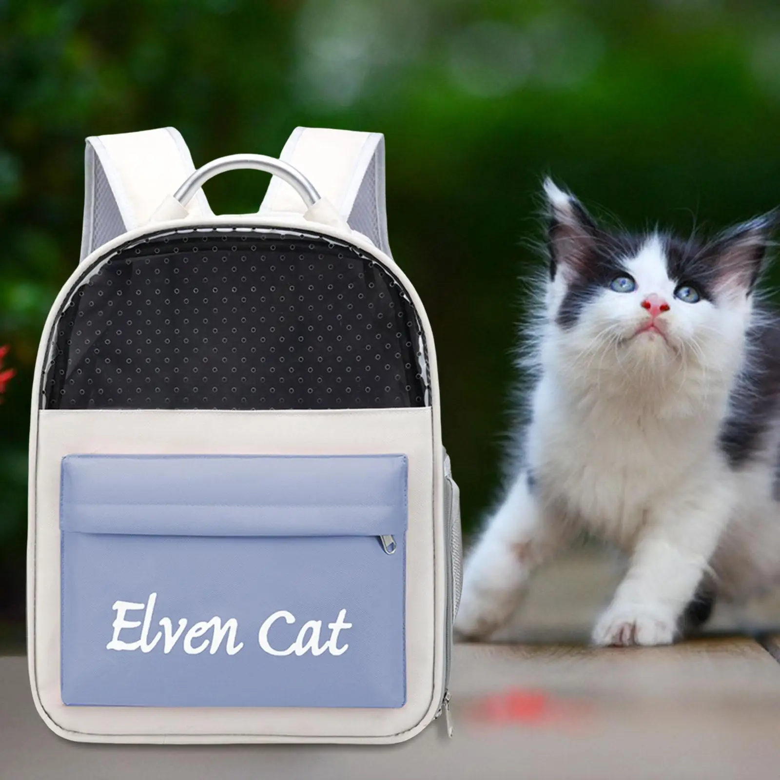 Cute Pet Travel Carrier Large Ventilated Design Backpack Cat Dog Carrier for Walking Camping Hiking Small Dogs Outdoor