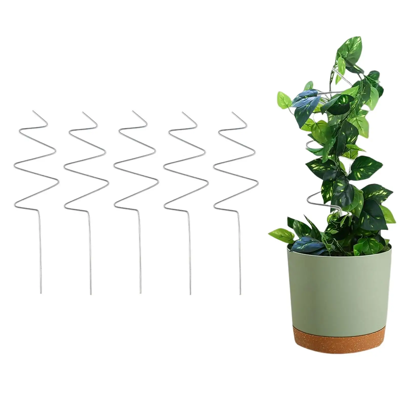 5 Pieces Vine Climbing Rack Plant Metal Climbing Trellis Space Saver Flower Stand for Climbing Plant Outdoor Flowers Vegetables