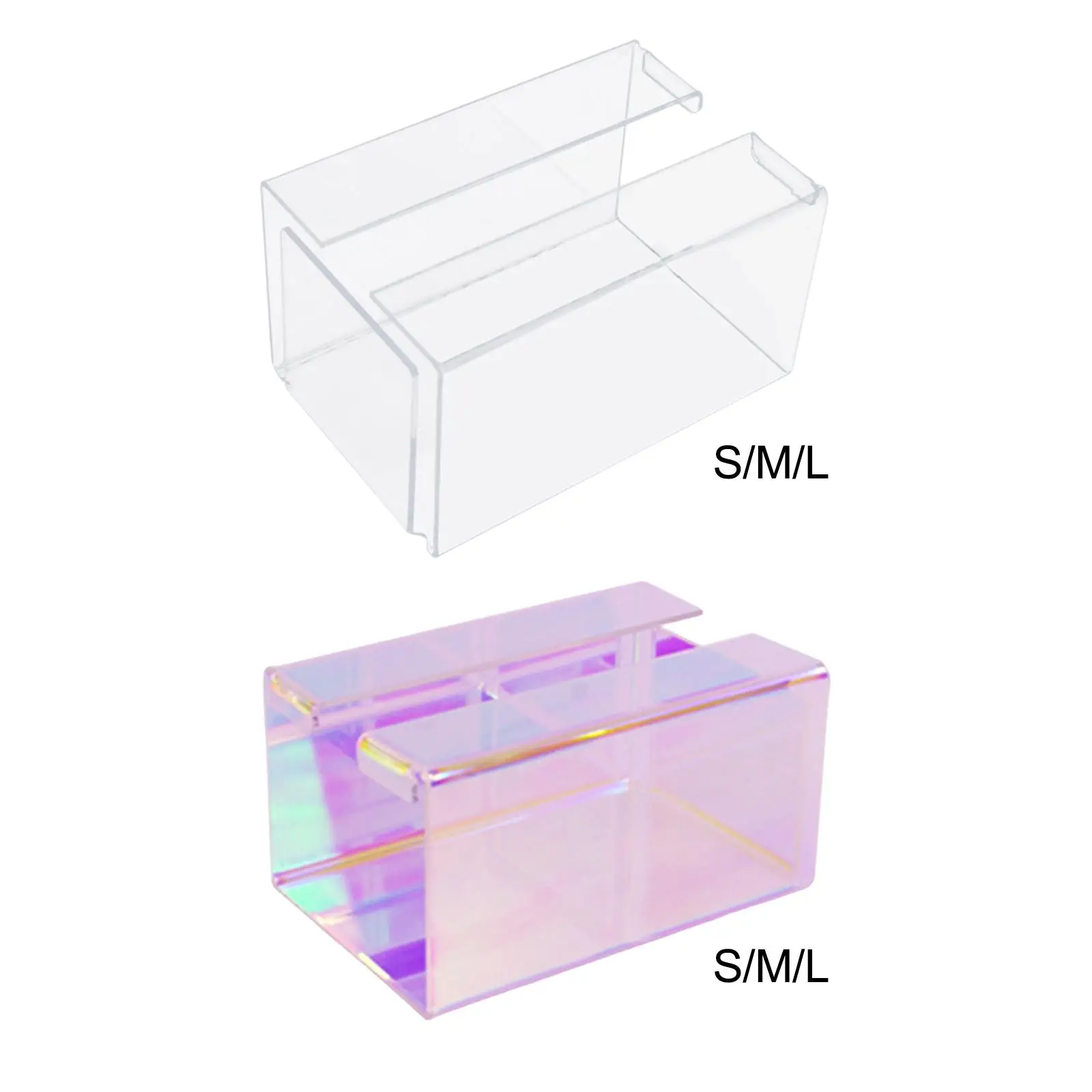 Paper box Modern Desktop Organizer Rectangular Clear Acrylic Tissue Box