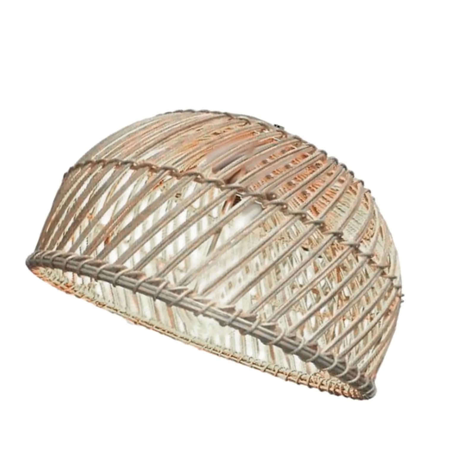 Rattan Woven Lampshade Ceiling Pendant Light Shade for Teahouse Dining Room