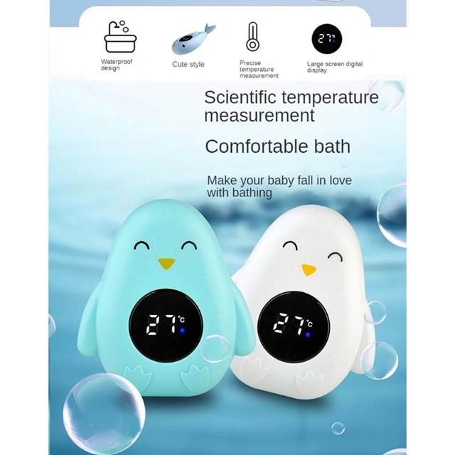 Thermomètre De Bain Animé Pour Bébé – Mignon Et Pratique, Il Affiche La Température De L'eau Et Amuse Pendant Le Bain !
