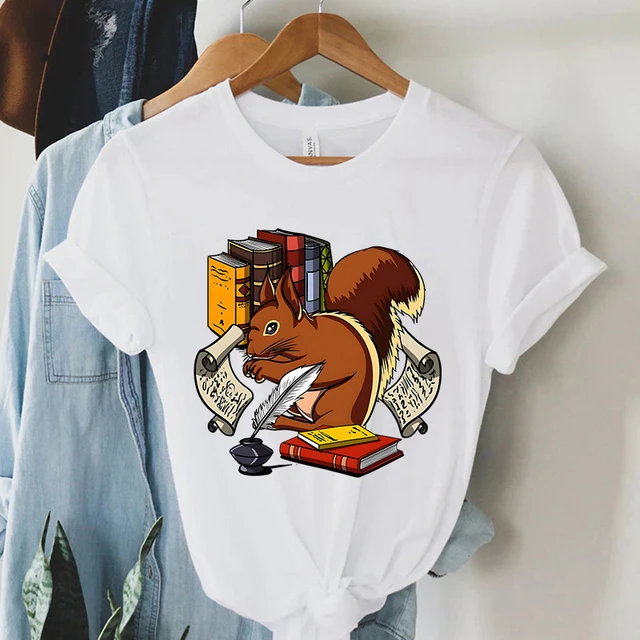 Beopjesk Womens Summer Giraffe Printed T-Shirt Funny Cute Animal