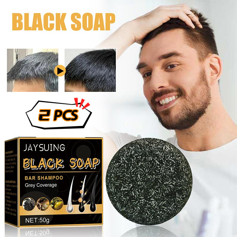 Best of Jaysuing Hair Care Dark Soap Cleaning Scalp Soft Smooth Hair Shampoo Repair Gray White Hair Color Natural Grey Gloss Black Reviews & Tips