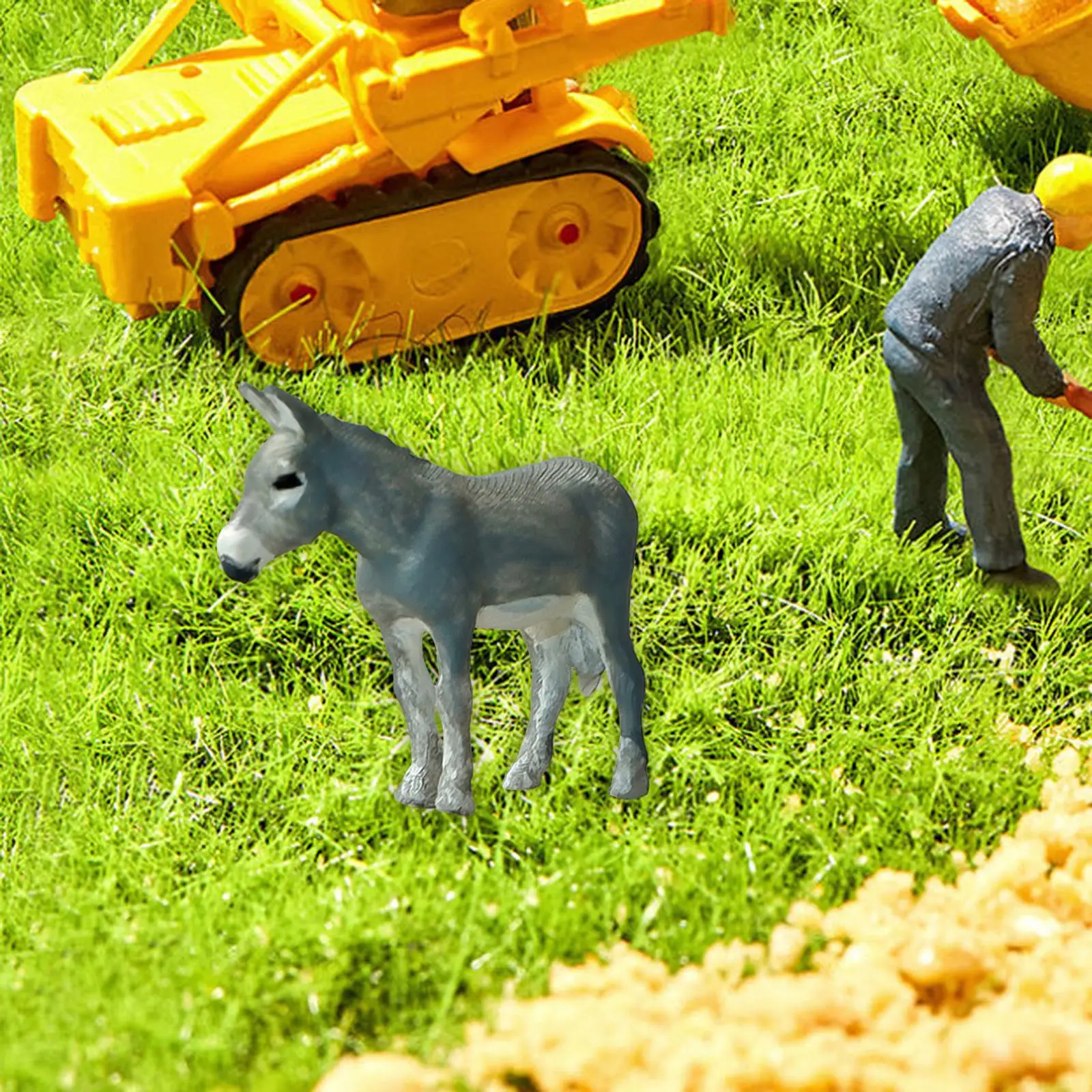 1:64 Farm Animals Figure Photo Props DIY Projects Realistic Figurine Model